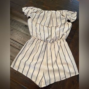 She + Sky striped romper